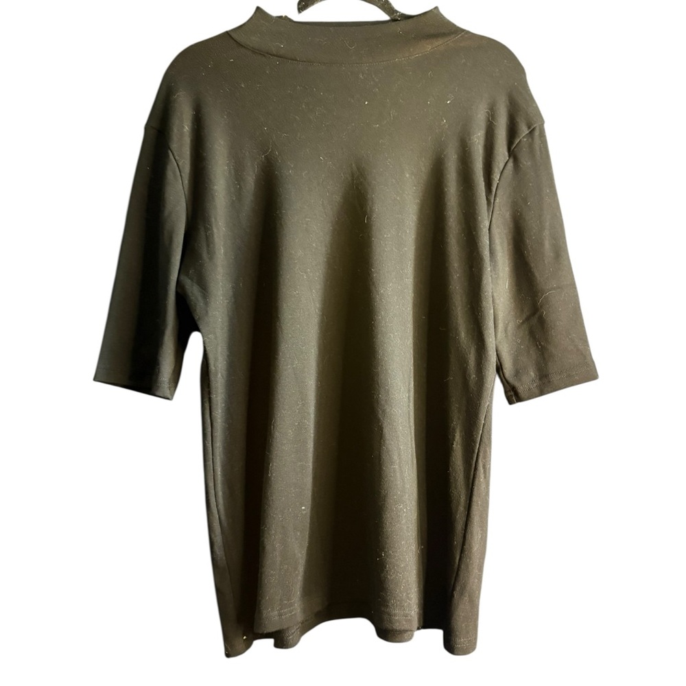 LIYO HON Black Women's Turtle Neck Top